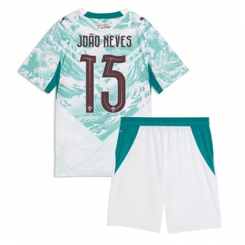Billige Fotballdrakt Portugal Joao Neves #15 Replika Bortedraktsett Barn VM 2026 Kortermet (med bukser)